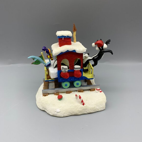 Vintage Danbury Mint Looney Tunes Christmas Express Train in Original Box - Picture 13 of 16